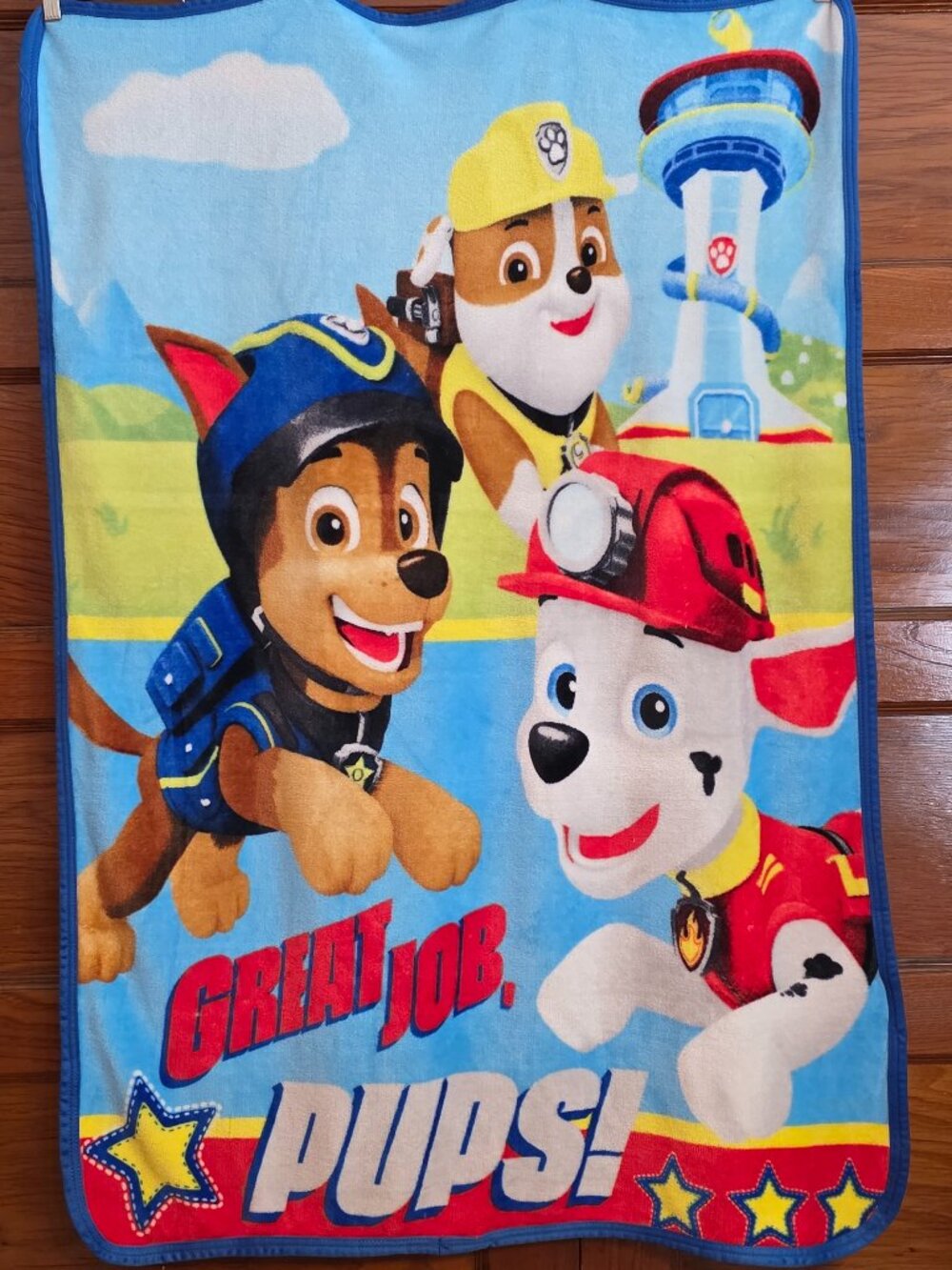 Nickelodeon Paw Patrol Fleece Blanket "Great Job, Pups!"